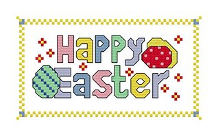 [b4cba] %R.e.a.d% ~O.n.l.i.n.e~ Happy Easter cross stitch chart/ pattern: Cross stitch design suitable for making Eatser cards/ putting in frames - Rainbow Stitches @ePub*