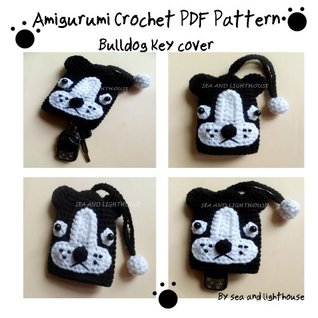 [01d6a] %F.u.l.l.! *D.o.w.n.l.o.a.d@ Bulldog Key cover - Amigurumi Crochet PDF Pattern - seaandlighthouse (K. Wanherm) @PDF#
