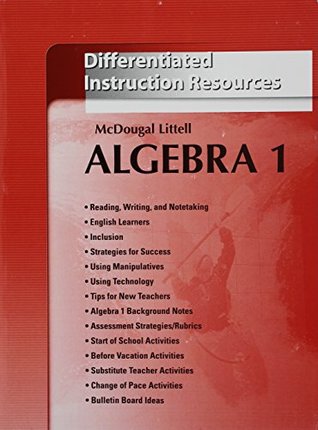 [6c77c] #Read% %Online^ Holt McDougal Larson Algebra 1: Differentiated Instruction Resources - McDougal Littel %P.D.F@