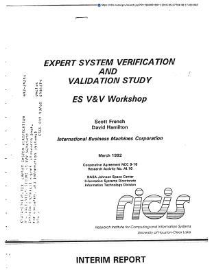 [9b8d4] *Read~ !Online# Expert System Verification and Validation Study: Es V/V Workshop - National Aeronautics and Space Administration @PDF*