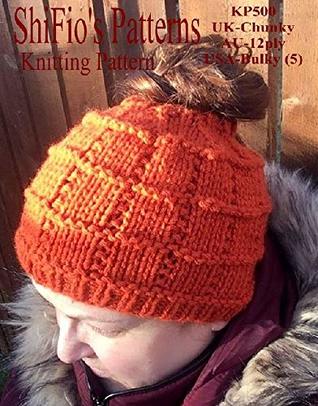 [11007] !Full# *Download~ knitting pattern - KP500 - ladies messy bun hat - UK & USA Terminology - ShiFio Patterns !P.D.F#