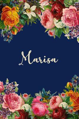 [01209] %R.e.a.d* #O.n.l.i.n.e# Marisa: Personalized Name Floral Design Matte Soft Cover Notebook Journal to Write In. 120 Blank Lined Pages -  ~e.P.u.b@
