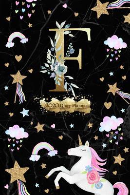 0b1a5] ^D.o.w.n.l.o.a.d@ 2020 Diary Planner: Gold & Magical Unicorn January to December 2020 Diary Planner With F Monogram on Dark Marble. - Elizabeth Riley #ePub~